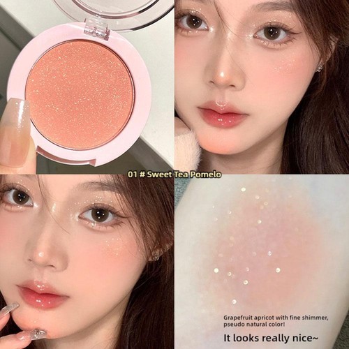 Fine Shimmer Single Color Blush Matte Highlight Shimmer Eye Shadow Disk' A6T4 - Picture 25 of 28