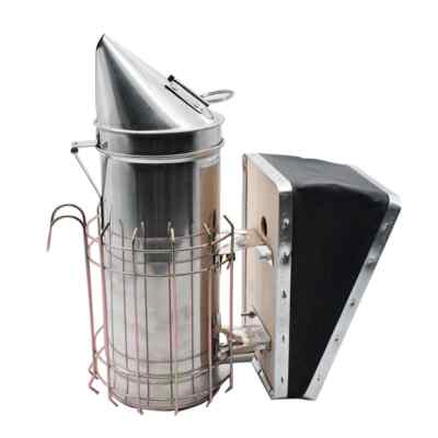 Stainless Steel Beehive Smoker Beekeeping Tools Bee Smoke Sprayer Beekeeping