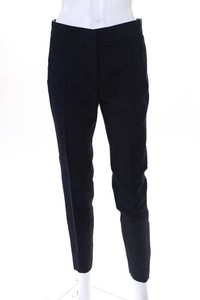 Stella-McCartney-Womens-Dress-Pants-Trousers-Size-2-Navy-Blue-Wool-Pleated