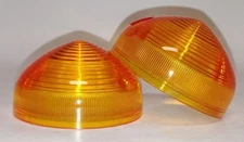 NEW VINTAGE LUCAS STYLE TURN SIGNAL LIGHT LENSES NORTON TRIUMPH BSA SET OF TWO