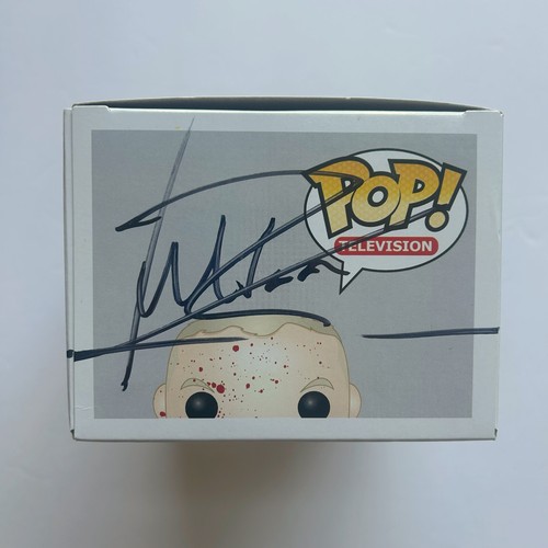 The Walking Dead SIGNED Bloody Merle Dixon Funko Pop 69 Convention Exclusive - Foto 7 di 9