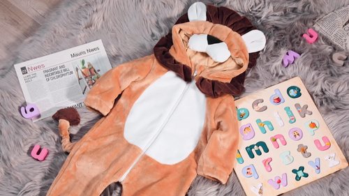 Baby Lion Costumes Kigurumi Rompers Winter Pajamas Infant Toddler Child Jumpsuit - Video 1 of 1