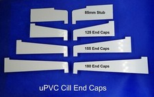 uPVC Cill/Sill External End Caps Various Sizes In White