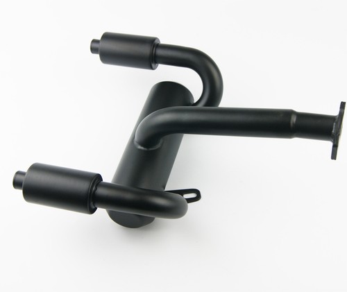 Twin Steel Exhaust Pipe for hpi rovan KM baja 5b 5t 5sc buggy truck - Picture 4 of 4