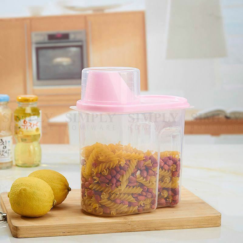 Wasel Plastic Dried Food Storage Containers Lids Box Jars Airtight