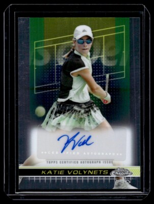 2024 TOPPS CHROME TENNIS BASE AUTO KATIE VOLYNETS Auto #TCA-KVS DL1