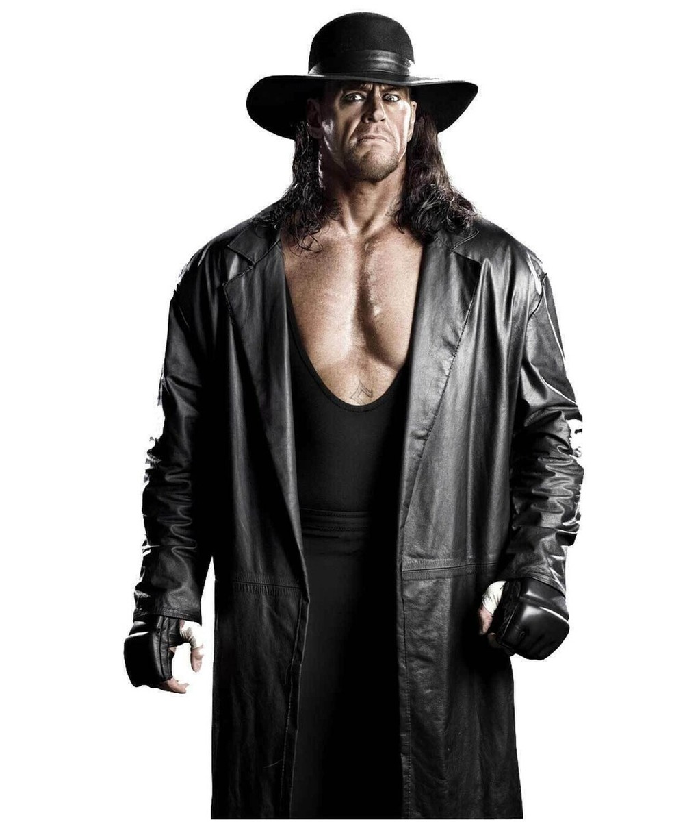 UNDERTAKER New Men's Black Lambskin Leather Trench Long Coat