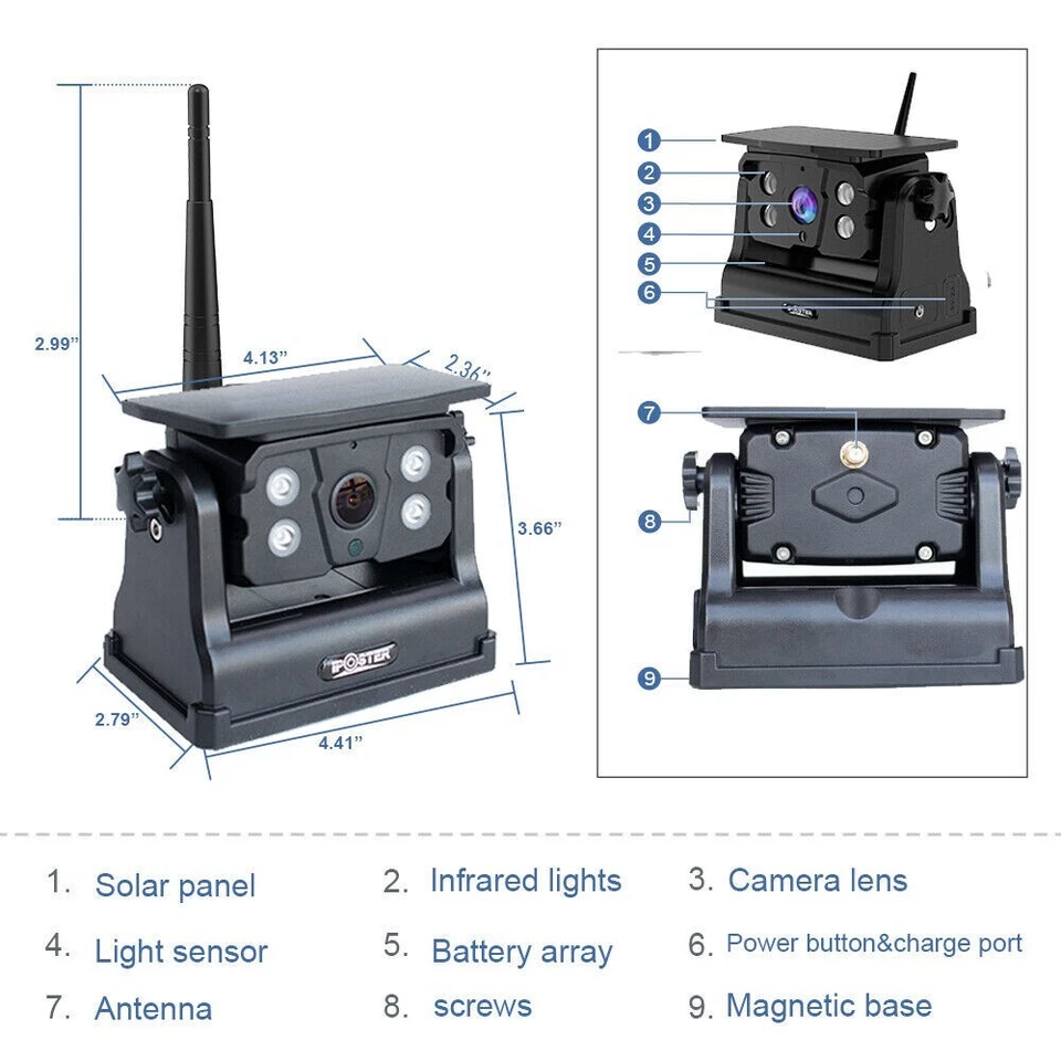 Wireless WiFi Magnetic Battery Powered Backup Camera For iOS&Android Smartphone - Image 2 of 4
