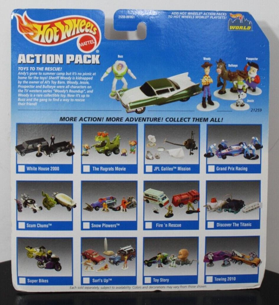 AL'S TOY BARN Toy Story 2 Action Pack Hot Wheels Custom Cruiser
