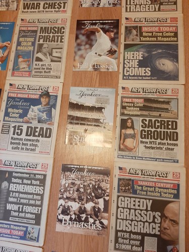 Yankees 2003 10 Centenario Post Giornale Celebrazione Set e Riviste Secolo - Foto 9 di 10