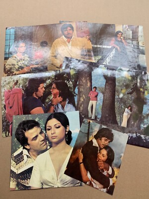 Job Lot (7) of 6 Large & small photo pics Bollywood Hindi Indian Films , Amitabh