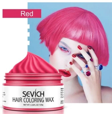 COLOUR WAX Temporary Colour Hair wax instant hair colour SEVICH 120g RED