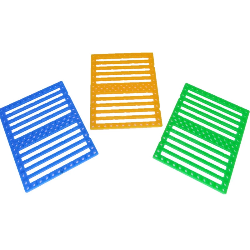 75*60mm Car Chassis Perforated Plastic Panel Car Frame DIY For Robot Toy Model - Image 3 of 4