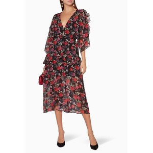 talulah jet rose midi dress