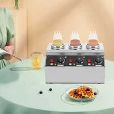 Electric Chocolate Sauce Warmer Toppings Bottle Warmer Hot Cheese Dispenser 240W