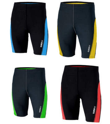JN478  Men's Running Short Tights kurze Laufhose mit kontrastreichen Einsätzen
