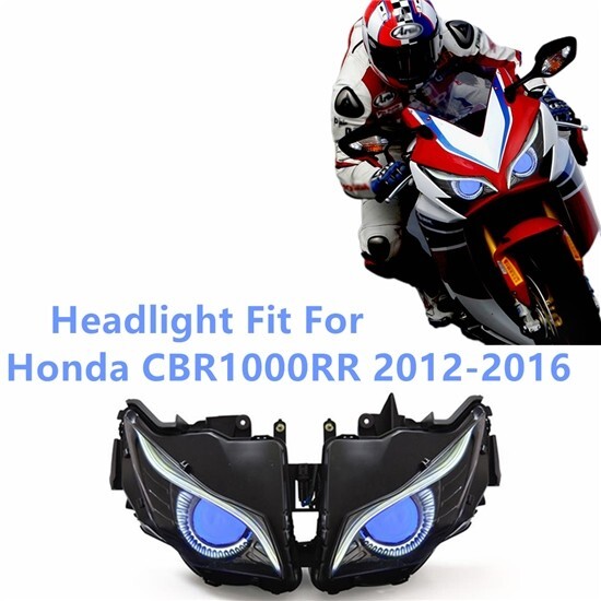 KT LED Headlight Assembly For Honda CBR1000RR 2012-2016 Blue Eagle