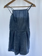 Hollister Women's Blue Sleeveless Playsuit Size M