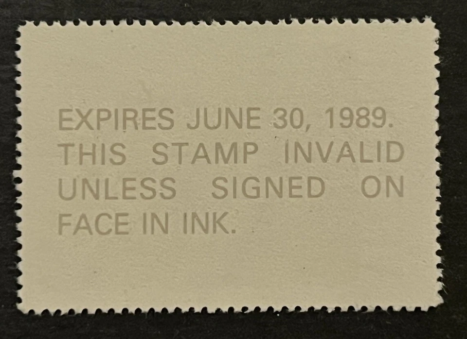 Travelstamps: 1988 Vermont State Duck Stamps - $5 Mint MNH OG - Image 3 of 4