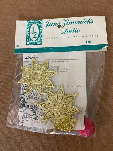 VTG JUNE ZIMONICK Ornament Kit Christmas Galaxy No. 94 Red - Picture 2 of 2