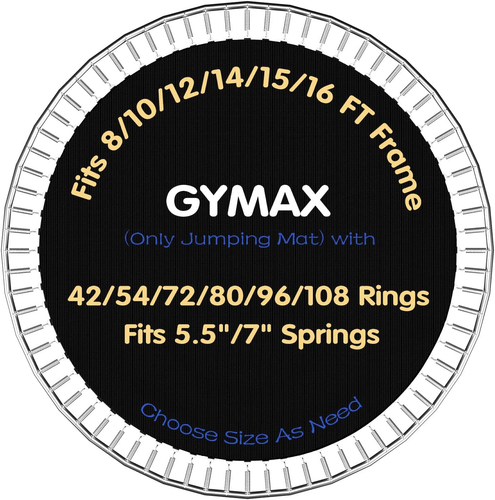 Trampoline Mat, 8FT/10FT/12FT/14FT/15FT/16FT Trampoline Accessories Mat with 42