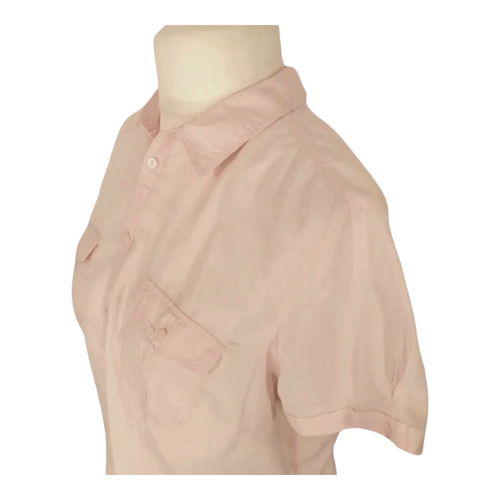 New Fitted 100% Cotton Pink Blouse Size 18 Shirt Button Smart Top BNWOT - Picture 3 of 14