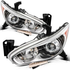 2x Full LED Black Replacement Headlight Lamp Assembly For 2014-2015 QX60