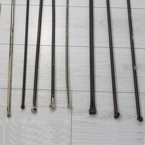 old antqiue metal Ceiling Wall Mounted Curtain Track Rods Hangers Brackets Hooks - Picture 4 of 8