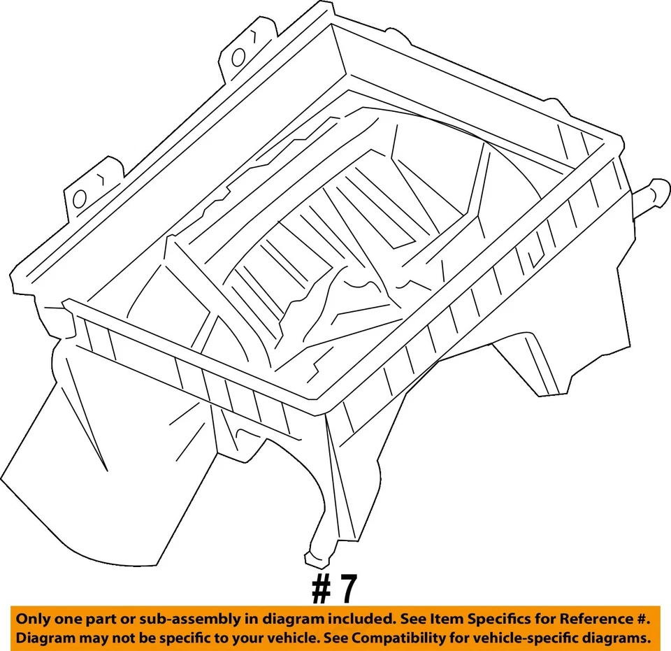 Used Air Cleaner Assembly fits: 2012 Buick Regal 2.4 Grade A - Изображение 4 из 4