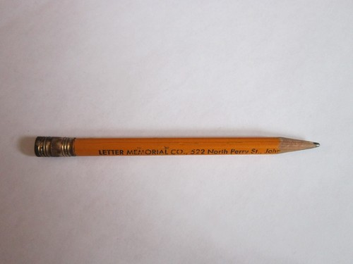 Vintage Pencil Johnstown NY Letter Memorial Co USED Collectible FREE SHIP - Picture 8 of 9