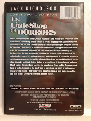 Jack Nicholson Horror Movie DVD Box Set (2004 - 2-Disc Set) - Picture 6 of 10