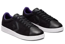 Converse Pro Leather Low Its Possible Shoes Sneakers Boys Size 4.5 Black White