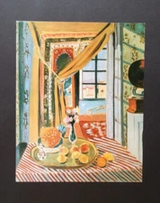 Henri Matisse "Interior with a Phonograph" Mounted offset Lithograph Print 1990