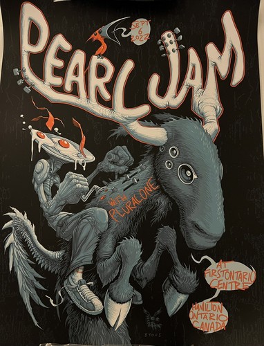 PÓSTER PEARL JAM HAMILTON CANADÁ 6/09/2022 BYOUS VEDDER - Imagen 4 de 9