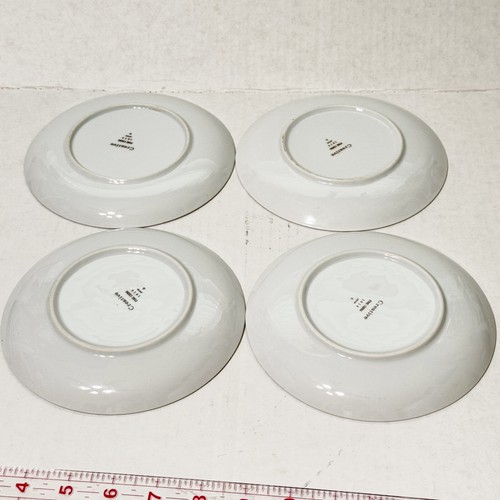 4 Creative Fine China Platinum Starburst 1014 Japan 6.25" Bread Dessert Plates - Picture 3 of 7