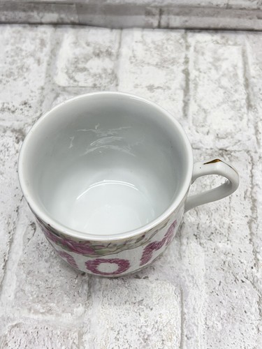 Rare Lefton China L’Amour Mom Mug Pink Roses - Picture 6 of 8