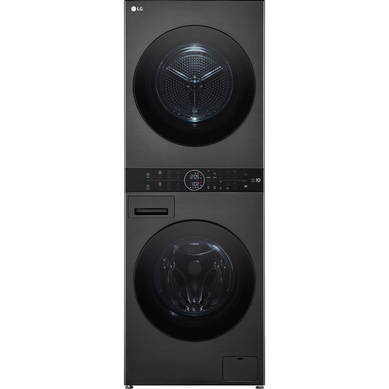 LG WT1210BBTN1 Free Standing Washer Dryer 12Kg 1400 rpm Platinum Black A Rated
