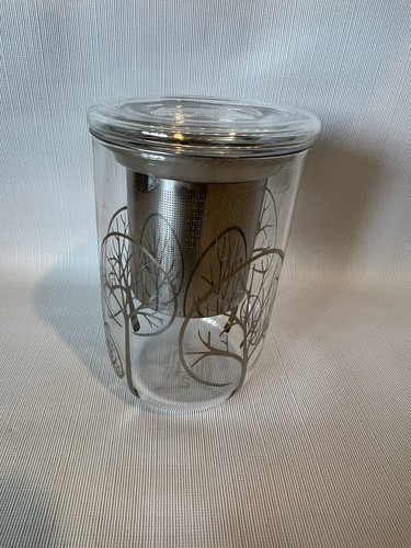 Davids Tea Silver Leafless Tree Tea Infuser Mug Nordic Clear - Picture 3 of 9