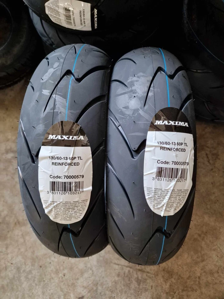 Coppia GOMME 130/60-13 60P MITAS MAXIMA DOT2025 TUBELESS - Immagine 2 di 2