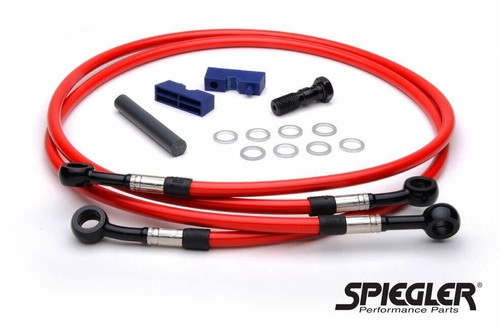 DUCATI 749 S 2003-2004 SPIEGLER FRONT AND REAR BRAKE LINE KIT - Picture 3 of 8
