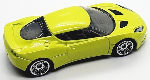 2021 MATCHBOX EXOTIC 2008 LOTUS EVORA NEON YELLOW 1:60 DIECAST 2 3/4" CAR - Picture 4 of 6