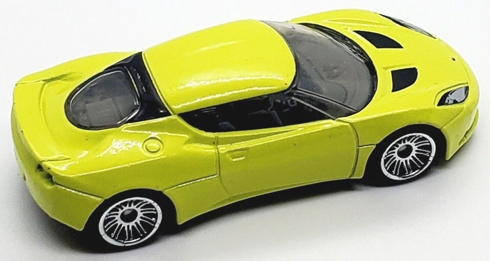2021 MATCHBOX EXOTIC 2008 LOTUS EVORA NEON YELLOW 1:60 DIECAST 2 3/4" CAR - Image 4 of 4