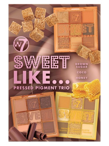 W7 Set regalo Sweet Like tavolozze pigmenti pressati - 3 ombretti trucco - Foto 2 di 5