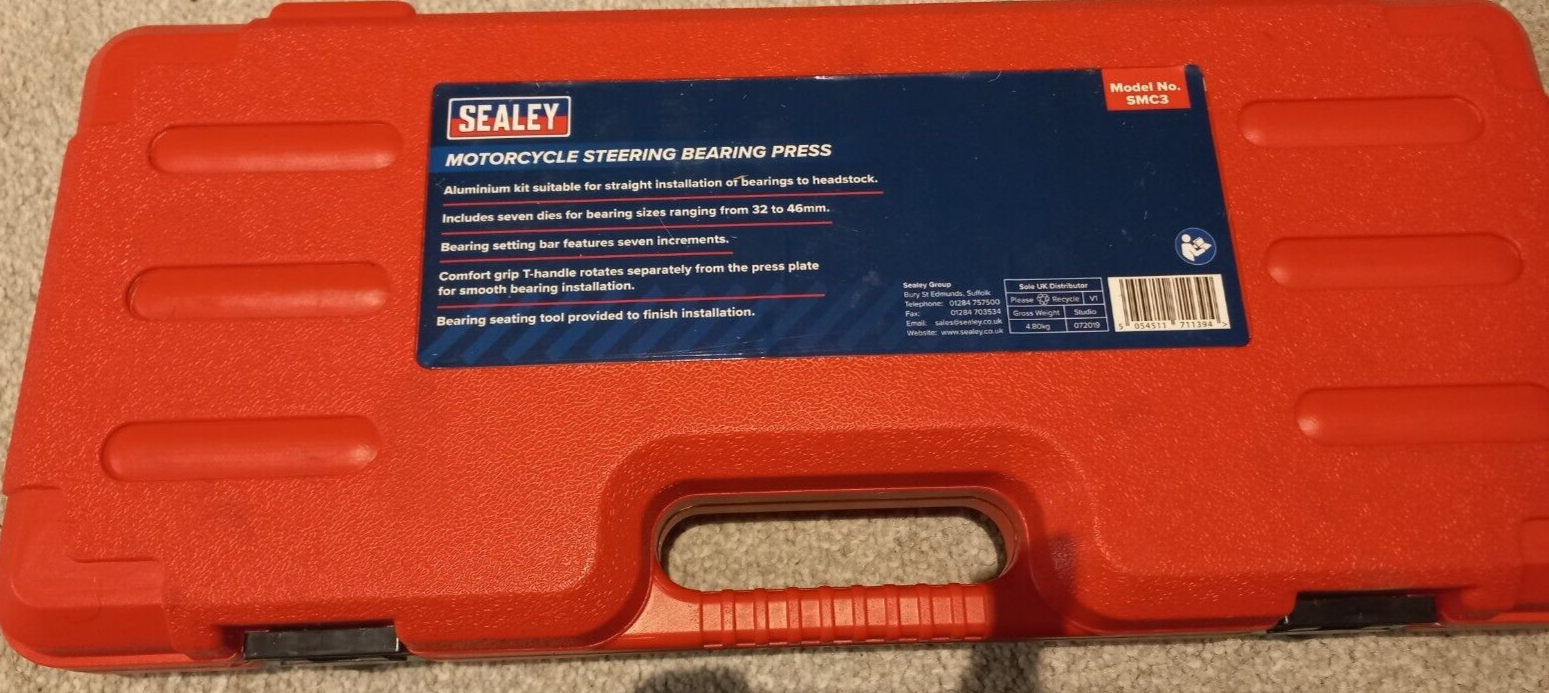 Sealey Steering Bearing Press Motorcycle SMC3 5054511711394 eBay