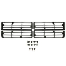 For Dodge D150 D250 W150 91-93 Left Right Upper Lower Grille Insert 4pcs