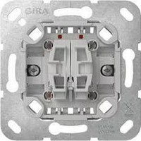 Gira 312800 Tastschalter-Einsatz Mit Befestigungskrallen, Wechselschalter, 10AX,