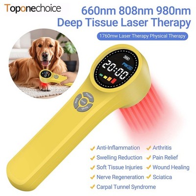 Handheld Cold Laser Device Dual Mode CW/PW for Inflammation & Muscle Pain Adults