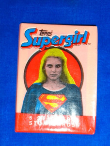 1984 Topps Supergirl Wax Pack as pictured