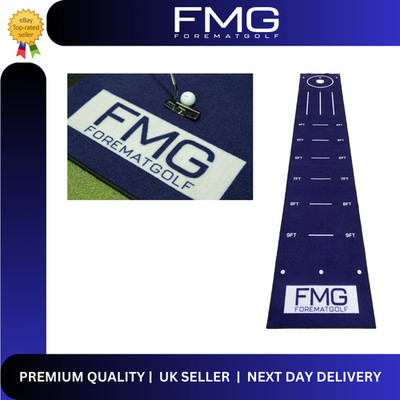 GOLF PUTTMATTE AUSRICHTUNG TRAINING INDOOR OUTDOOR PUTTING ÜBUNGSMATTE 12FT