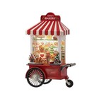 Regency Candy Cart Water Globe, 10" Multicolor LED Lights, USB/Timer Operated